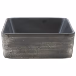 vidaXL Countertop Basin Bathroom Sink Vessel Multicolour Rectangular Ceramic - black and brown - Additional view 4