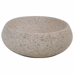 vidaXL Countertop Basin Bathroom Sink Wash Basin Vessel Sink Oval Ceramic - sand, 59 x 40 x 15 cm - Additional view 4
