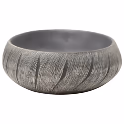 vidaXL Countertop Basin Bathroom Sink Wash Basin Vessel Sink Oval Ceramic - black and grey, 59 x 40 x 15 cm - Additional view 4