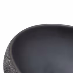 vidaXL Countertop Basin Bathroom Sink Wash Basin Vessel Sink Oval Ceramic - black and grey, 59 x 40 x 15 cm - Additional view 6