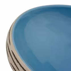 vidaXL Countertop Basin Bathroom Sink Wash Basin Vessel Sink Oval Ceramic - light blue, 59 x 40 x 15 cm - Additional view 6