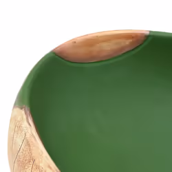 vidaXL Countertop Basin Bathroom Sink Wash Basin Vessel Sink Oval Ceramic - brown and green, 59 x 40 x 15 cm - Additional view 6