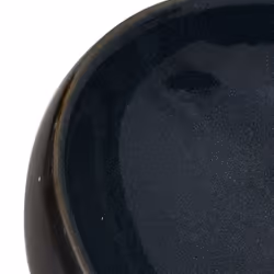 vidaXL Countertop Basin Bathroom Sink Wash Basin Vessel Sink Oval Ceramic - black and blue, 59 x 40 x 15 cm - Additional view 6