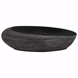 vidaXL Countertop Basin Bathroom Sink Wash Basin Vessel Sink Oval Ceramic - grey and black, 59 x 40 x 14 cm - Additional view 2