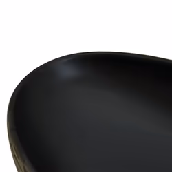 vidaXL Countertop Basin Bathroom Sink Wash Basin Vessel Sink Oval Ceramic - grey and black, 59 x 40 x 14 cm - Additional view 6