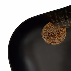 vidaXL Countertop Basin Bathroom Sink Wash Basin Vessel Sink Oval Ceramic - black, 48 x 37.5 x 13.5 cm - Additional view 6