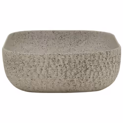 vidaXL Countertop Basin Bathroom Sink Wash Basin Vessel Sink Oval Ceramic - grey, 48 x 37.5 x 13.5 cm - Additional view 4