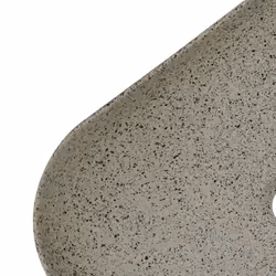 vidaXL Countertop Basin Bathroom Sink Wash Basin Vessel Sink Oval Ceramic - grey, 48 x 37.5 x 13.5 cm - Additional view 6