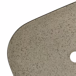 vidaXL Countertop Basin Bathroom Sink Wash Basin Vessel Sink Oval Ceramic - grey and black, 48 x 37.5 x 13.5 cm - Additional view 6