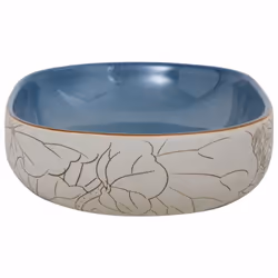 vidaXL Countertop Basin Bathroom Sink Wash Basin Vessel Sink Oval Ceramic - sand, 59 x 40 x 14 cm - Additional view 4