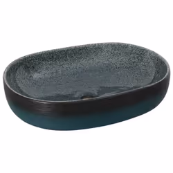 vidaXL Countertop Basin Bathroom Sink Wash Basin Vessel Sink Oval Ceramic - turquoise, 59 x 40 x 14 cm