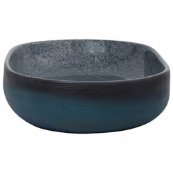 vidaXL Countertop Basin Bathroom Sink Wash Basin Vessel Sink Oval Ceramic - turquoise, 59 x 40 x 14 cm - Additional view 4