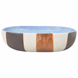 vidaXL Countertop Basin Bathroom Sink Wash Basin Vessel Sink Oval Ceramic - multicolour, 59 x 40 x 14 cm - Additional view 2