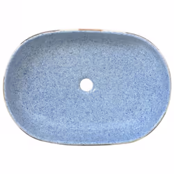 vidaXL Countertop Basin Bathroom Sink Wash Basin Vessel Sink Oval Ceramic - multicolour, 59 x 40 x 14 cm - Additional view 5