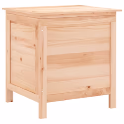 vidaXL Garden Storage Box Outdoor Storage Chest Trunk Toy Box Solid Wood Fir - light brown, 50 x 49 x 56.5 cm