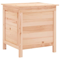 vidaXL Garden Storage Box Outdoor Storage Chest Trunk Toy Box Solid Wood Fir - light brown, 50 x 49 x 56.5 cm
