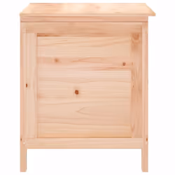 vidaXL Garden Storage Box Outdoor Storage Chest Trunk Toy Box Solid Wood Fir - light brown, 50 x 49 x 56.5 cm - Additional view 4