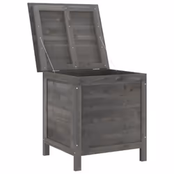 vidaXL Garden Storage Box Outdoor Storage Chest Trunk Toy Box Solid Wood Fir - anthracite, 50 x 49 x 56.5 cm - Additional view 2
