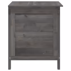 vidaXL Garden Storage Box Outdoor Storage Chest Trunk Toy Box Solid Wood Fir - anthracite, 50 x 49 x 56.5 cm - Additional view 4