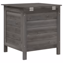 vidaXL Garden Storage Box Outdoor Storage Chest Trunk Toy Box Solid Wood Fir - anthracite, 50 x 49 x 56.5 cm - Additional view 5