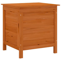 vidaXL Garden Storage Box Outdoor Storage Chest Trunk Toy Box Solid Wood Fir - brown, 50 x 49 x 56.5 cm