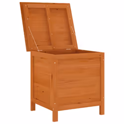 vidaXL Garden Storage Box Outdoor Storage Chest Trunk Toy Box Solid Wood Fir - brown, 50 x 49 x 56.5 cm