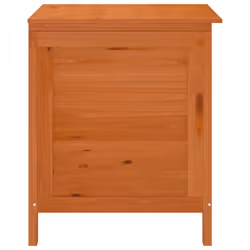 vidaXL Garden Storage Box Outdoor Storage Chest Trunk Toy Box Solid Wood Fir - brown, 50 x 49 x 56.5 cm - Additional view 4