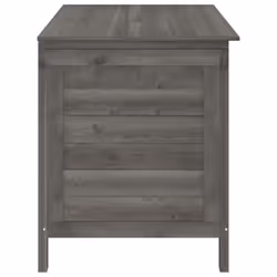 vidaXL Garden Storage Box Outdoor Storage Chest Trunk Toy Box Solid Wood Fir - anthracite, 99 x 49.5 x 58.5 cm - Additional view 4