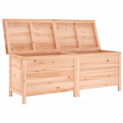 vidaXL Garden Storage Box Outdoor Storage Chest Trunk Toy Box Solid Wood Fir - light brown, 150 x 50 x 56.5 cm - Additional view 2