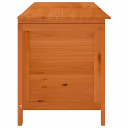 vidaXL Garden Storage Box Outdoor Storage Chest Trunk Toy Box Solid Wood Fir - brown, 150 x 50 x 56.5 cm - Additional view 4