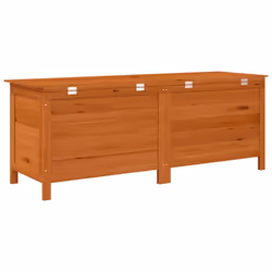 vidaXL Garden Storage Box Outdoor Storage Chest Trunk Toy Box Solid Wood Fir - brown, 150 x 50 x 56.5 cm - Additional view 5