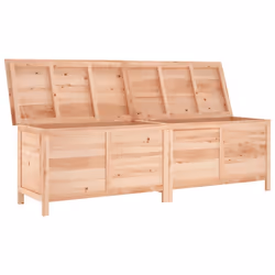 vidaXL Garden Storage Box Outdoor Storage Chest Trunk Toy Box Solid Wood Fir - light brown, 198.5 x 50 x 56.5 cm - Additional view 2