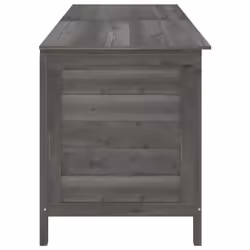 vidaXL Garden Storage Box Outdoor Storage Chest Trunk Toy Box Solid Wood Fir - anthracite, 198.5 x 50 x 56.5 cm - Additional view 4