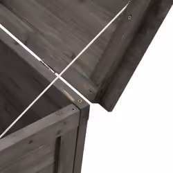 vidaXL Garden Storage Box Outdoor Storage Chest Trunk Toy Box Solid Wood Fir - anthracite, 198.5 x 50 x 56.5 cm - Additional view 6