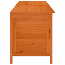 vidaXL Garden Storage Box Outdoor Storage Chest Trunk Toy Box Solid Wood Fir - brown, 198.5 x 50 x 56.5 cm - Additional view 4