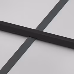 vidaXL Interior Door Slim Sliding Door Black Tempered Glass and Aluminium - Additional view 5