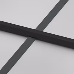 vidaXL Interior Door Slim Sliding Door Black Tempered Glass and Aluminium - Additional view 5