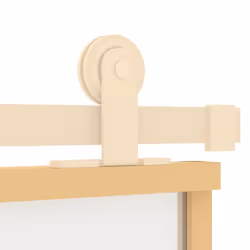 vidaXL Sliding Door Interior Barn Door Gold Frosted ESG Glass and Aluminium - Additional view 6