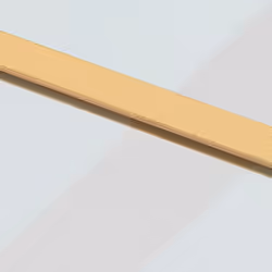 vidaXL Sliding Door Interior Barn Door Gold Clear ESG Glass and Aluminium - Additional view 5