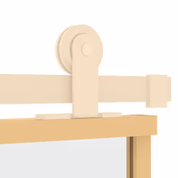 vidaXL Sliding Door Interior Barn Door Gold Clear ESG Glass and Aluminium - Additional view 6