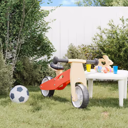 vidaXL Balance Bike for Children 2-in-1 Toddler Bike Kids Trikes Tricycle - red
