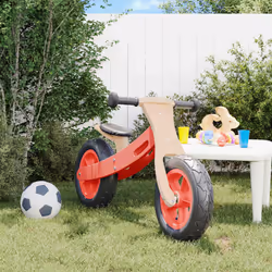 vidaXL Balance Bike for Children Toddler Bike Kids Tricycle with Air Tyres - red