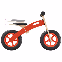 vidaXL Balance Bike for Children Toddler Bike Kids Tricycle with Air Tyres - red - Additional view 9