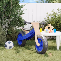 vidaXL Balance Bike for Children Toddler Bike Kids Tricycle with Air Tyres - blue