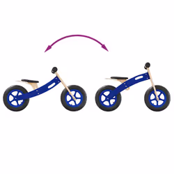 vidaXL Balance Bike for Children Toddler Bike Kids Tricycle with Air Tyres - blue - Additional view 8