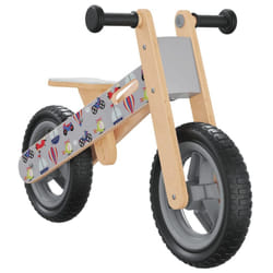 vidaXL Balance Bike for Children Toddler Bike Kids Trike Tricycle Grey Printed - grey