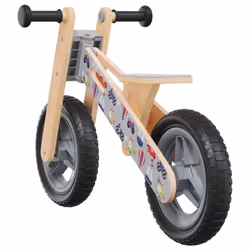 vidaXL Balance Bike for Children Toddler Bike Kids Trike Tricycle Grey Printed - grey - Additional view 4