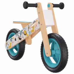 vidaXL Balance Bike for Children Toddler Bike Kids Trike Tricycle Grey Printed - blue