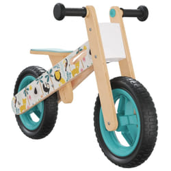 vidaXL Balance Bike for Children Toddler Bike Kids Trike Tricycle Grey Printed - blue