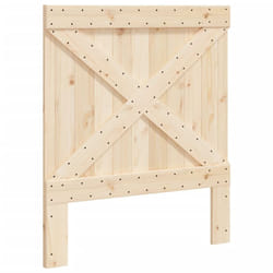 vidaXL Headboard Bedroom Accessory Bed Headboard Bed Header Solid Wood Pine - cross design, 90 x 104 cm